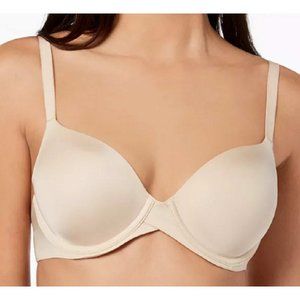 Maidenform One Fabulous Fit 2.0 Tailored Demi Bra 38DD Paris Nude
